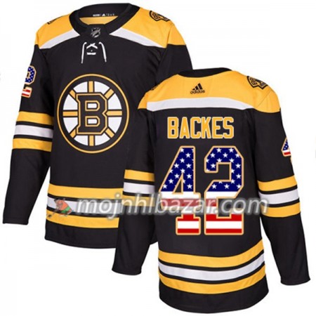 Dresovi Boston Bruins David Backes 42 Adidas 2017-2018 Crna USA Flag Fashion Authentic - Muške Dresovi Boston Bruins David Backes 42 Adidas 2017-2018 Crna USA Flag Fashion Authentic - Muške